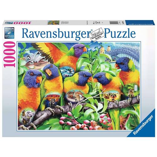 Ravensburger puzzel Land van de lorikeets - Legpuzzel - 1000 stukjes