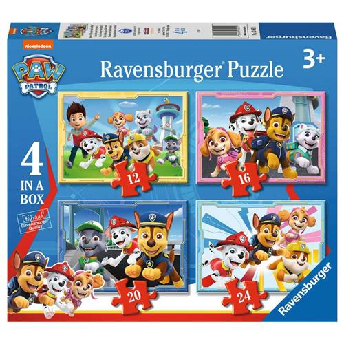 Ravensburger puzzel PAW Patrol - 12+16+20+24 stukjes