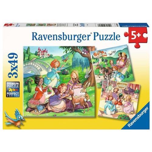 Ravensburger puzzel Kleine prinsessen - Legpuzzel - 3x49 stukjes