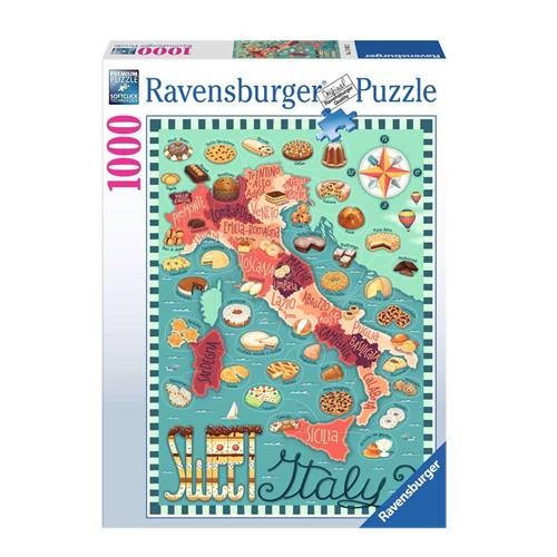 Ravensburger puzzel Map of Italy Sweet - Legpuzzel - 1000 stukjes