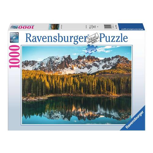 Ravensburger puzzel Italian landscapes: Lago di Carezza - Legpuzzel - 1000 stukjes