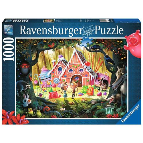 Ravensburger puzzel Hans en Grietje pas op! - Legpuzzel - 1000 stukjes