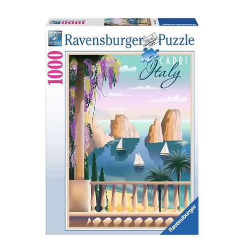 Ravensburger puzzel Postcard from Capri, Italy - Legpuzzel - 1000 stukjes