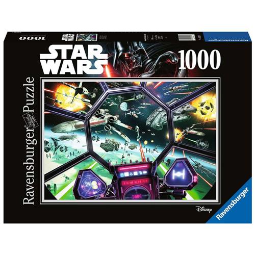 Ravensburger puzzel Star Wars TIE Fighter Cockpit - Legpuzzel - 1000 stukjes