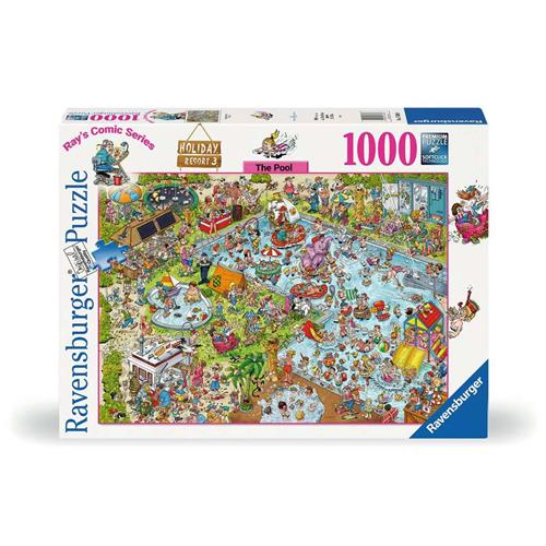 Ravensburger puzzel Holiday resort 3: The Pool - Legpuzzel - 1000 stukjes