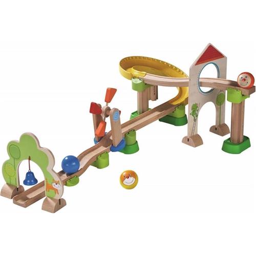 Speelgoed | Wooden Toys - Knikkerbaan Rollebollen - Basisdoos - Windmolenbaan