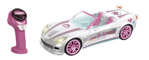 Barbie - speelgoed witte cabrio set met afstandsbediening