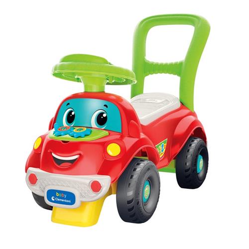 Baby Clementoni - Loopauto - Loopwagen met Leerzame Blokken en Figuren - Anti Kantel Systeem - Van 1 tot 3 Jaar