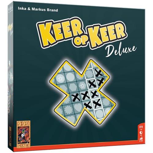 999 Games - Keer op Keer - Deluxe - Dobbelspel - Inclusief luxe dobbelbak, uitwisbare tableaus en meer extra's - Spelen tot 6 personen - Kerstcadeau