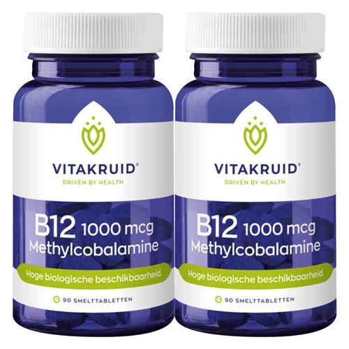 2x Vitakruid B12 Methylco 1000 Mcg 90 tabletten