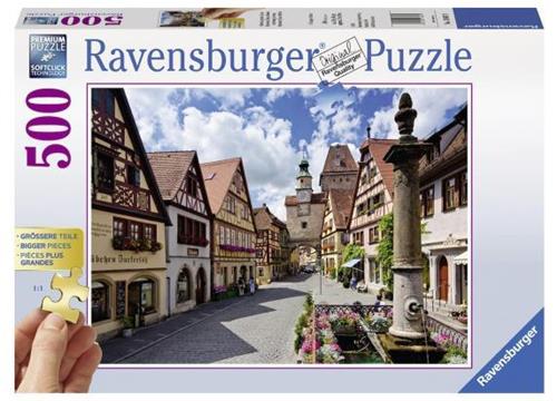 Ravensburger puzzel Rothenburg, Duitsland - Legpuzzel - 500 stukjes