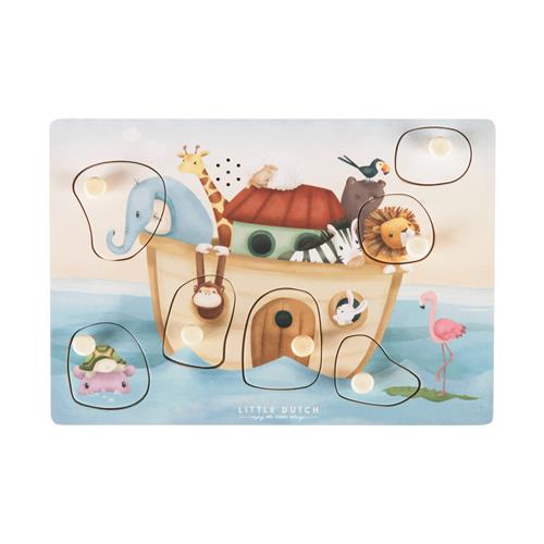 Tiamo Little Dutch Geluidenpuzzel Ark van Noach FSC