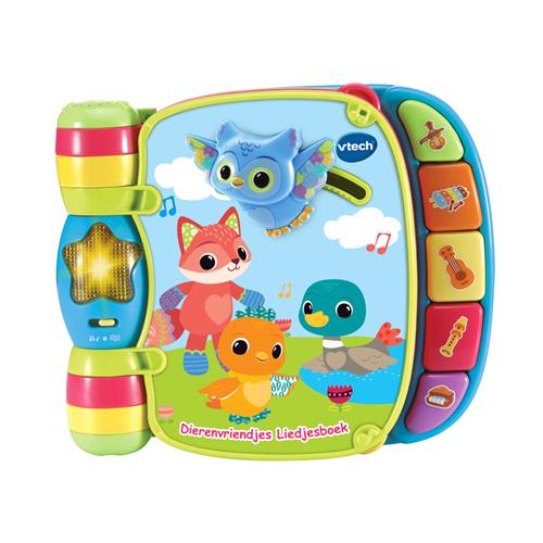 VTech Baby Dierenvriendjes Liedjesboek - Interactief Speelgoed - Babyboekje - Kinderboeken - Blauw - Cadeau - 3 tot 36 Maanden