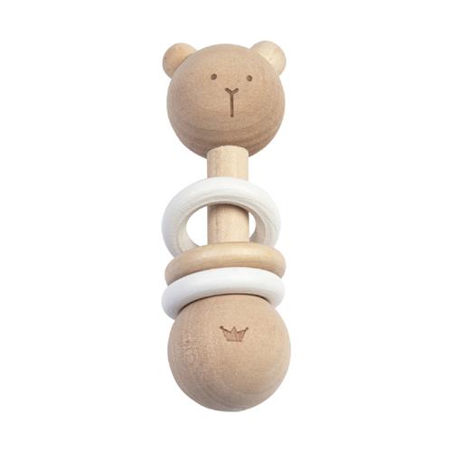 BamBam Eco-vriendelijk houten Rammelaar Beer - Baby cadeau