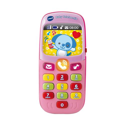 VTech Baby Telefoon - Educatief Babyspeelgoed - Interactief Speelgoed - Met Geluiden - Cadeau - 6 tot 36 Maanden - Roze