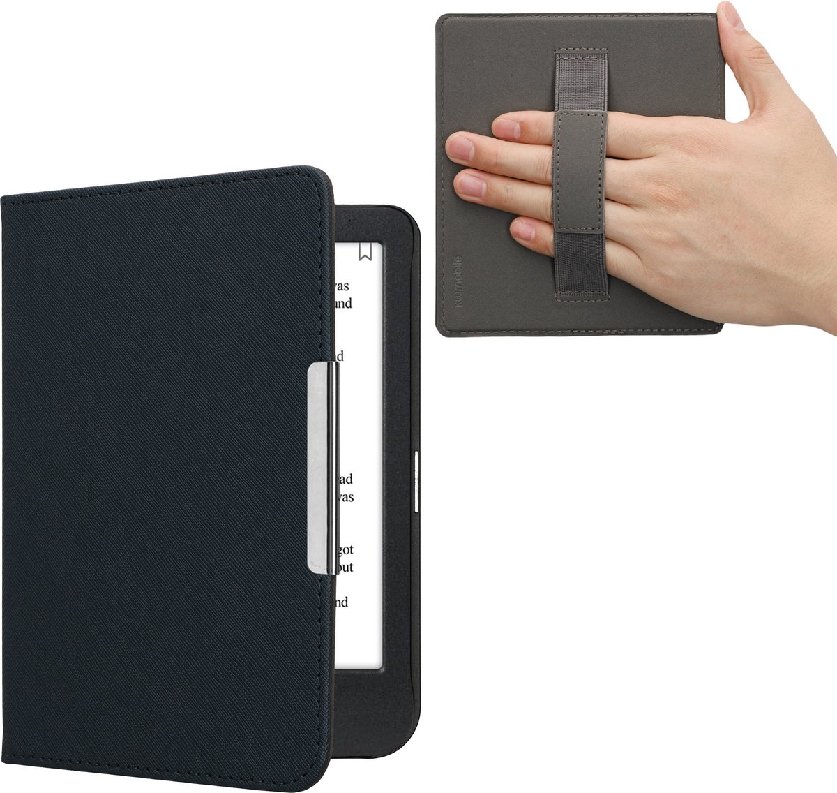 Leren iPhone 14 Plus Hoes Bookcase Blauw - Barneys Leather