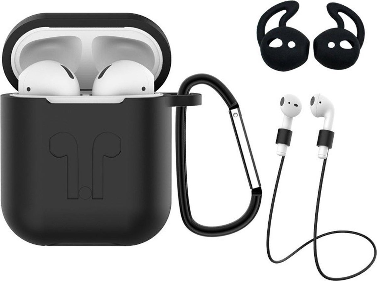 elago Siliconen hoes compatibel met Apple AirPods Pro 2e generatie, zichtbare led aan de voorkant, ondersteunt draadloos opladen (zwart elago Siliconen hoes compatibel met Apple AirPods Pro 2e generatie, zichtbare led aan de voorkant, ondersteunt draadloos opladen (zwart